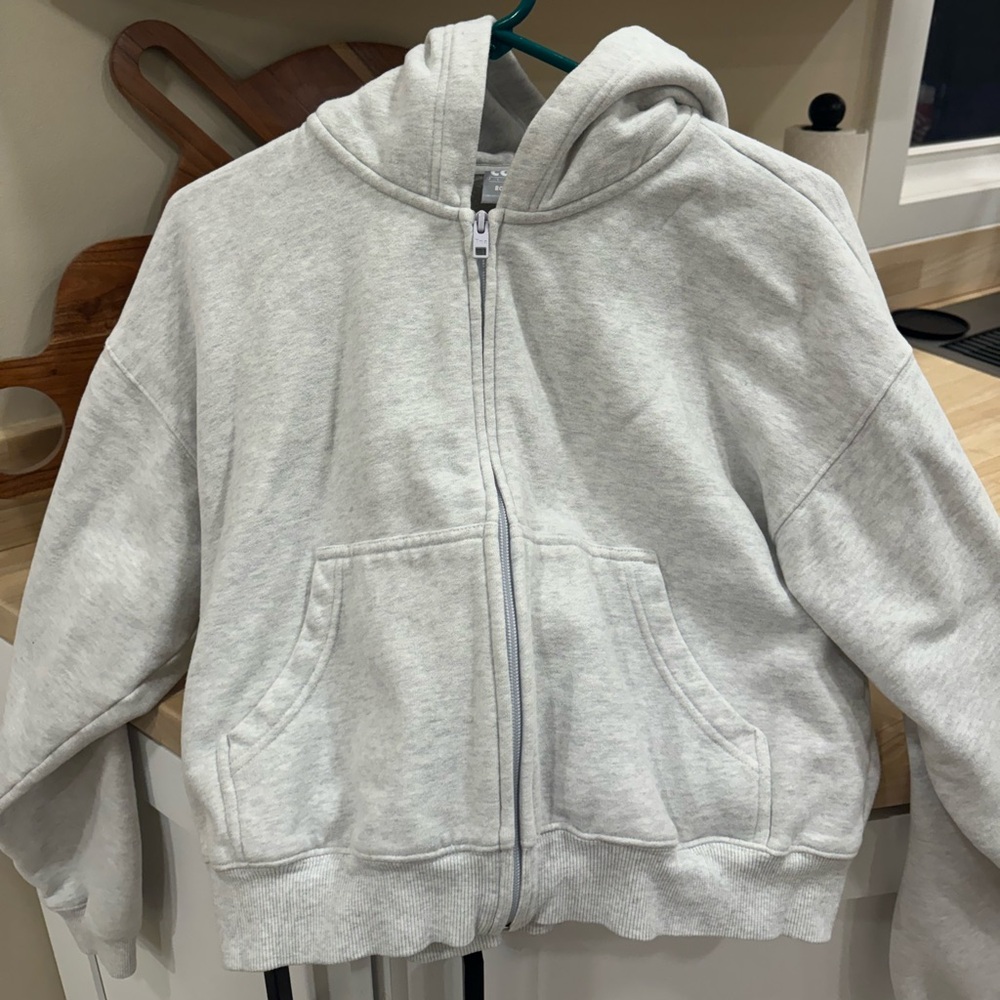 Aritzia TNA Cozy Fleece Zip Up Hoodie